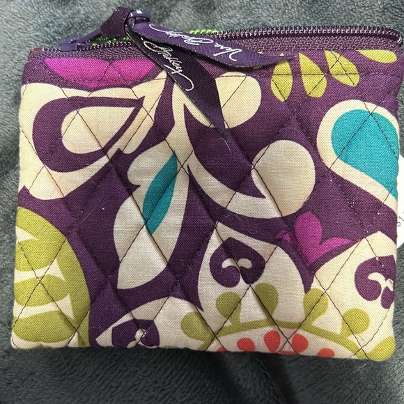 NWT vera bradley coin purse in plumb crazy - Picture 2 of 4